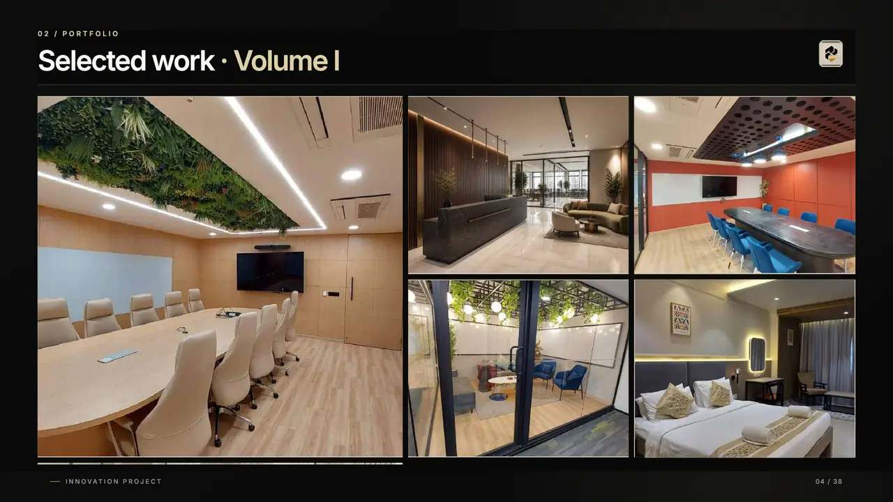 Innovation Project Interiors portfolio, page 4