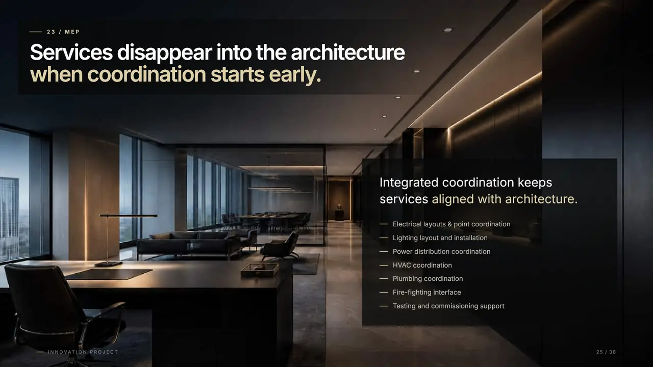 Innovation Project Interiors portfolio, page 25