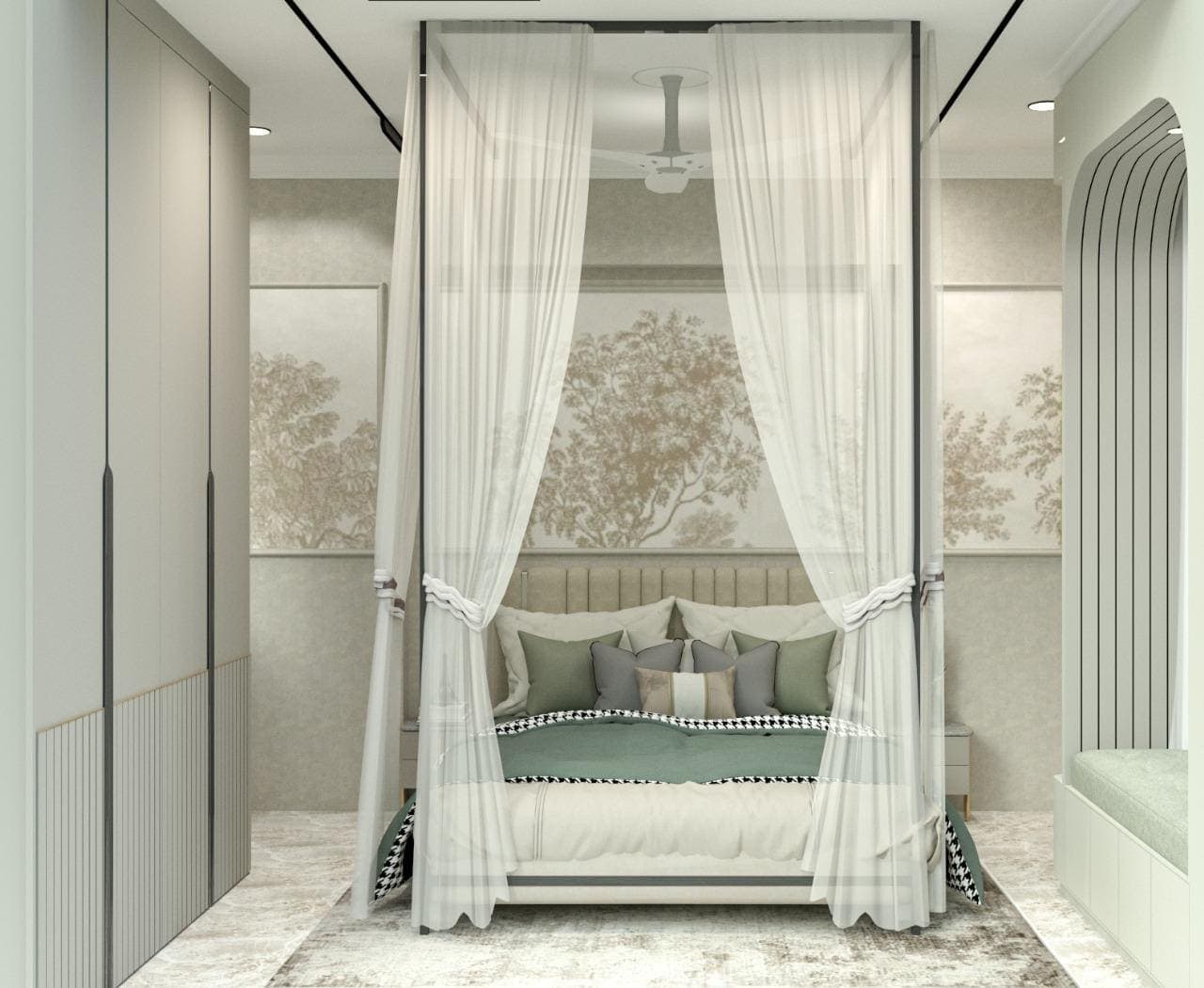 Master bedroom suite